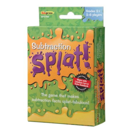 Subtraction Splat Card Game